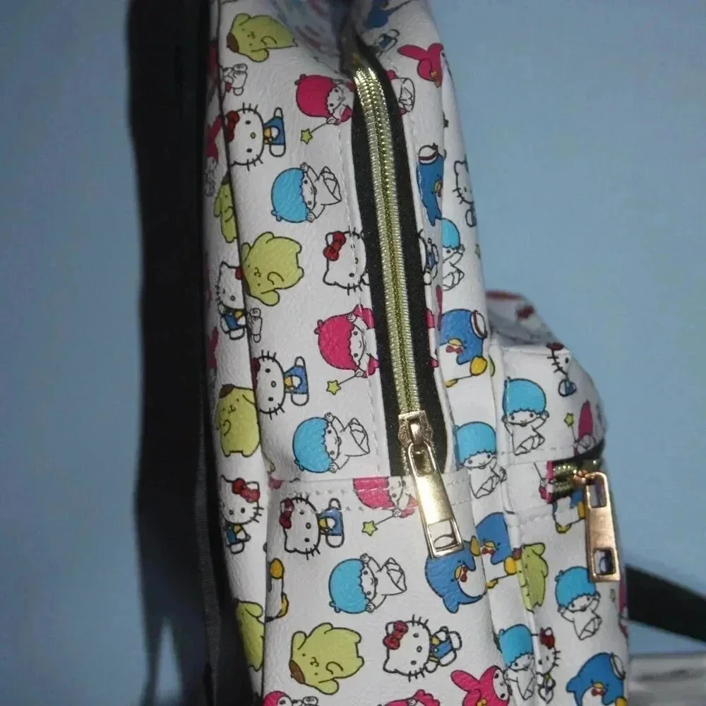 Hello Kitty and Friends Sanrio Mini Backpack Unisex White with Red Bow My Melody